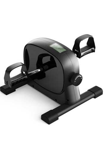 Elindor ® Mini Exercise Bike, Portable for Arms and Legs, Black