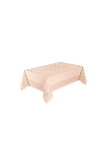 E EFRALL Fata de masa JUMBO bumbac model cu broderie 160 x 300, roz