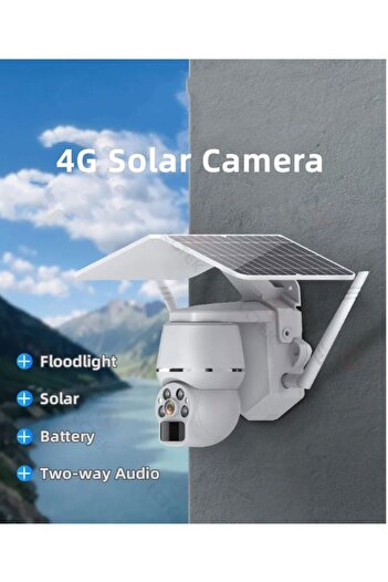OEM Professional Surveillance Camera, with Solar Panel 4G, Q7N, PTZ Dome, Full HD 3MP, 4X Zoom, IR 30m