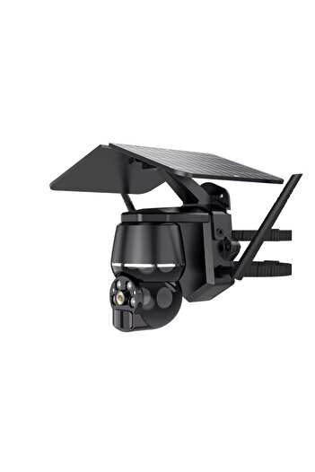 OEM Professional Surveillance Camera, with Solar Panel 4G, Q7N, PTZ Dome, Full HD 3MP, 4X Zoom, IR 30m