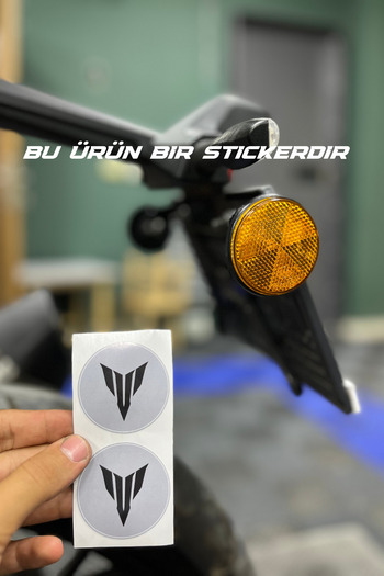 Banxtre 5Cmx5Cm Mt Logo Sticker Set for Motorcycle Cat's Eye Reflector (2 Pieces)