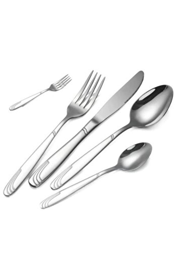 Bohmann Set Tacamuri 30 Piese Premium, Otel Inoxidabil, Argintiu