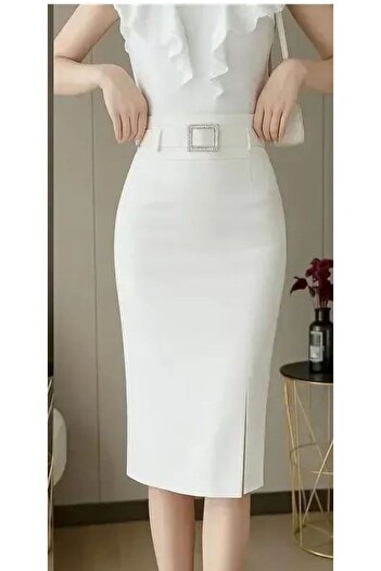QUBERZ Midi Boy Office Skirt