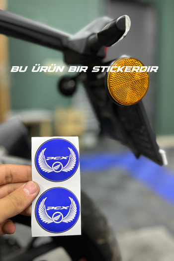 Banxtre 5Cmx5Cm Round Sticker Set (2 Pieces) for Honda Pcx Eyebrow Reflector