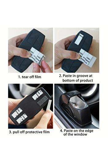 BABUN Car Ash Tray Car Interior Ashtray with Windproof Anti-Spill Anti-Flying Stickable Cover
