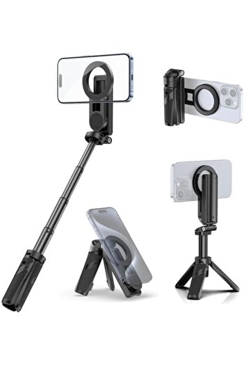 ulanzi JJ03 Magnetic Tripod for Phone with Remote Control, 3-in-1 Selfie Stick Handle Grip 360° Rot