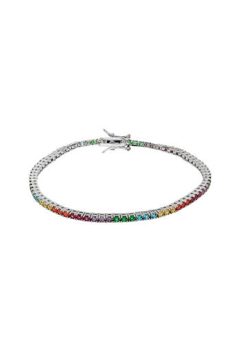 Bijuteria SORELLY Bratara Argint Tennis cu Pietre Multicolore 2 mm 20 cm