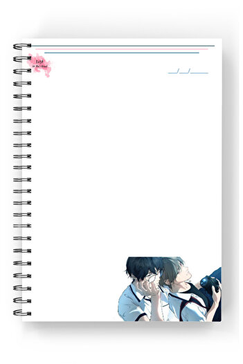 nihonwosekai 2 Pcs Lost in the Cloud Baek Yaoi Bl A5 Anime Spiral Notebook 50 Sheets