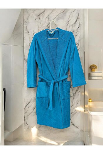 MYSOFTHOME Bathrobe Velvet Hooded 100% Cotton