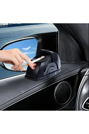 BABUN Car Ash Tray Car Interior Ashtray with Windproof Anti-Spill Anti-Flying Stickable Cover