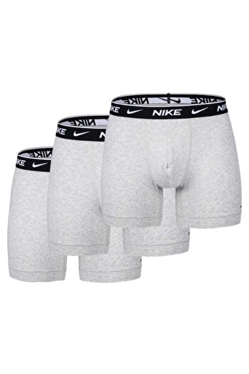 Nike , Boxer Set with Logo Band - 3 Pairs, Gray, M