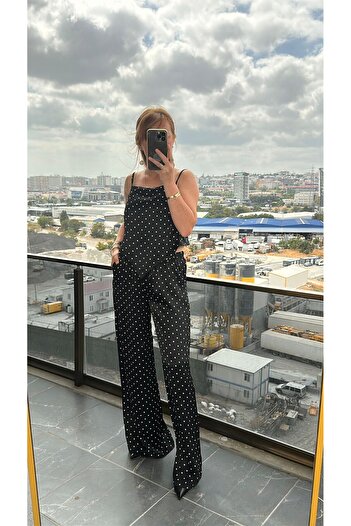 Pulli Collection Polka Dot Satin Backless Set