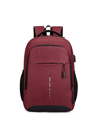 HOZRO Laptop Backpack SELLING DEPOT, 14 inch, USB Port, Polyester, Burgundy
