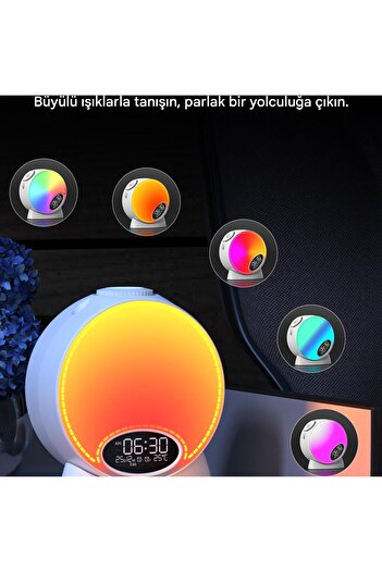 İmza 4K GALAXI PROJEKTÖR GECE LAMBASI ALARMLI BLUETOOTH HOPARLÖRLÜ ALARMLI UYANDIRMA