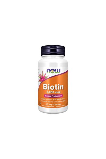 Now BIOTIN 5000MG 60 CAPSULES