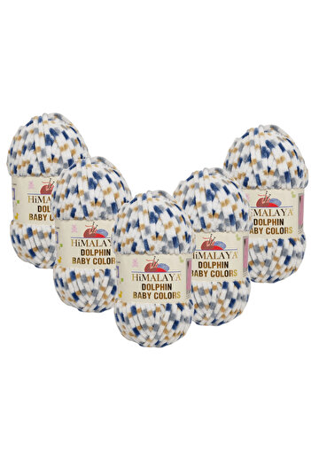 Himalaya Dolphin Baby Colors Velvet Thread 5 Pack - 80423 - 100 Gr. 120 Meters.
