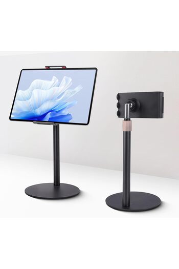 Coverzone Tablet Stand - 360 °   Rotary, 90 °   Adjustable, 44cm Height, Aluminum Alloy, up to 12 Inches J2