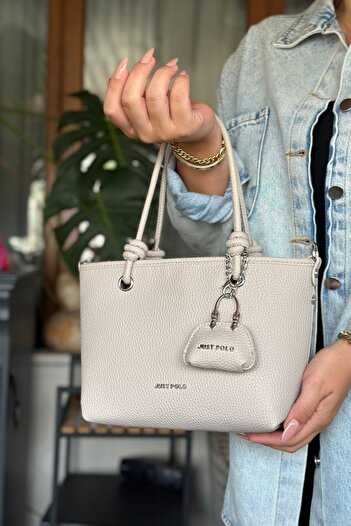 Just Polo New Season Original Just Polo Women's Shoulder Bag with 4 Compartments and Wide Strap, Suitable for Daily Use