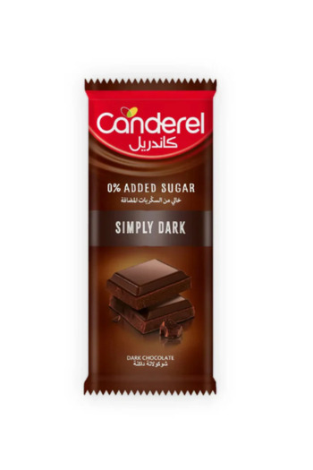 Canderel Chocolate Simply Dark - 100g x 4