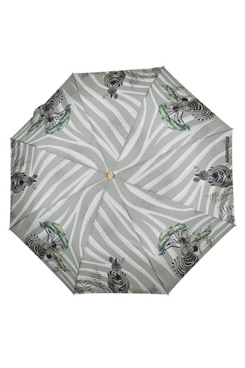 Perletti Safari Zebras Manual Folding Rain Umbrella