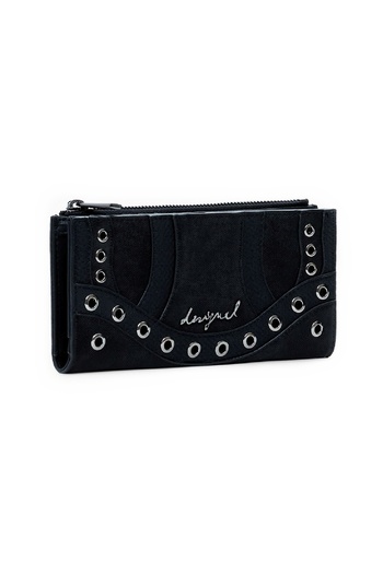 Desigual Women's wallet, Desigual, Snake Patch Pia series, Black