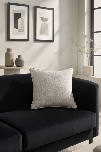 Premier Home Jacquard Throw Pillow Cover Beige Cream 43X43