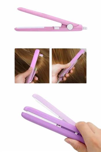 Kanonik Education Hair Straightener Smooth Shine Travel Type Portable Ceramic Coating