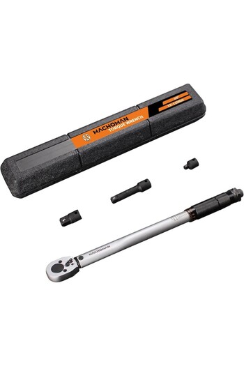 MachoMan Machoman torque wrench, with 3/8 adapter and 3/8 extension, with high precision torque 19-110