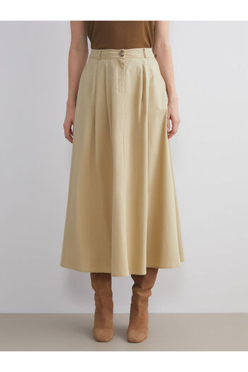 LC Waikiki Lcwaikiki Standard Fit Poplin Pleated Skirt (W5)