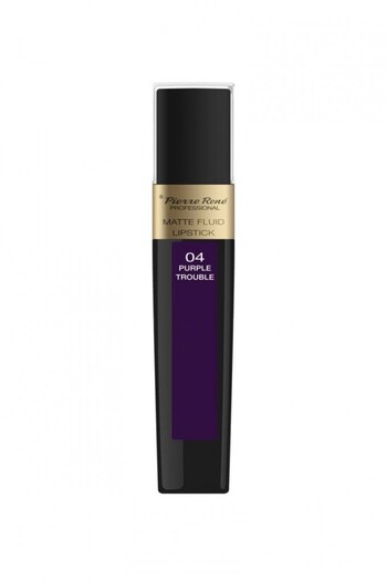 Pierre Rene Matte Fluid Lipstick Purple Trouble Nr.04 - PIERRE RENE