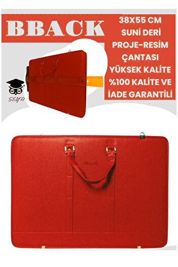 SEYFİKİRTASİYE 38X55 CM SUNİ DERİ PROJE-RESİM ÇANTASI YÜKSEK KALİTE %100 KALİTE VE GARANTİLİ