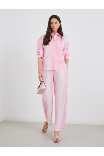 Take Two By Styli Women Ombre Effect Shirt and Pants Co-Ords