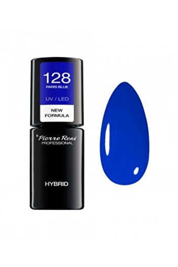 Pierre Rene Oja Semipermanenta - Color Hybrid Polish Nr. 128 Paris Blue 6ml