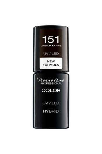 Pierre Rene Oja Semipermanenta - Color Hybrid Polish Nr. 151 Dark Chocolate 6ml - Pierre Rene