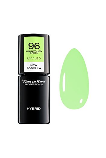 Pierre Rene Semi-permanent Nail Polish - Color Hybrid New Formula Unmatched Green No. 96 6ml - Pierre Rene