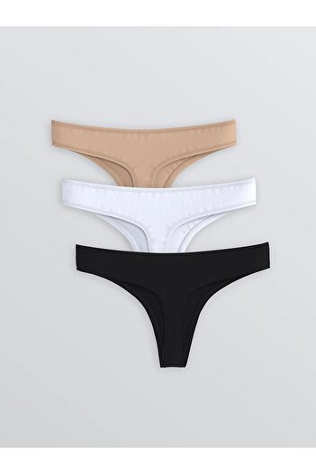 LC Waikiki Plain Thong Panties 3-Pack (W5)