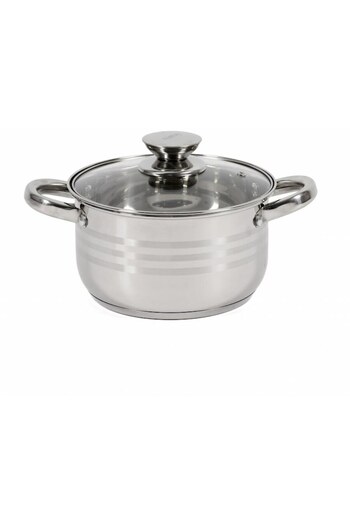 Tarrington House Stainless Steel Soup Pot with Lid, TARRINGTON HOUSE, 5.8 L