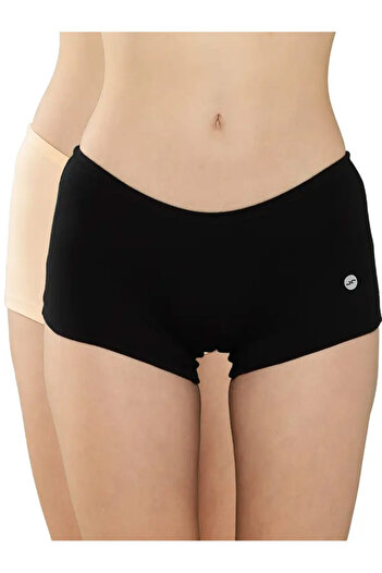 Leading Lady By Styli Pack of 2 - Solid Cotton Boyshorts