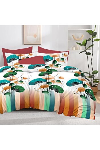 TextiLici 6-Piece Bedding Set TextiLici, Poppy Brick Design