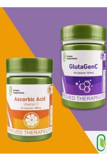 Simplee Supplements Vitamin C Capsule Supplement from Gluta-C and Ascorbic Acid