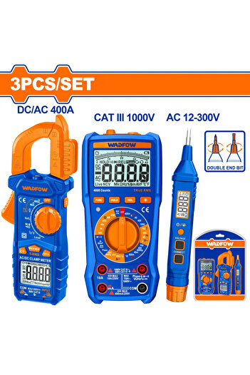 WADFOW 3-piece multimeter set - WDM94012