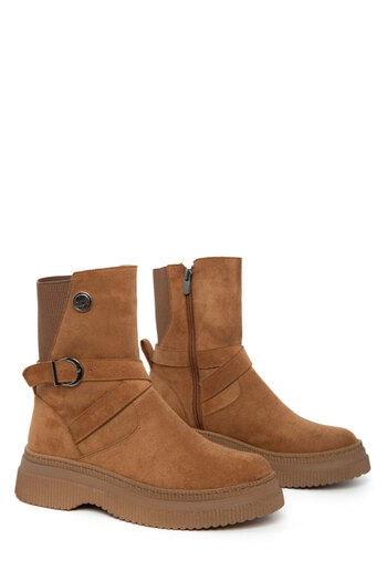 SOHO Taba Süet Kadın Bot & Bootie 21068