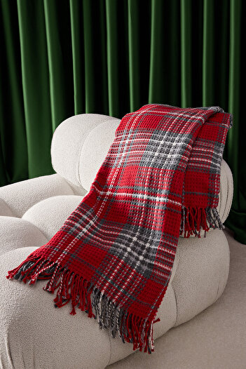 TRENDYOLMİLLA HOME Double New Year Themed Plaid Blanket 180X220Cm Tphaw26Cb00002