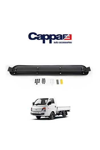 Cappafe Hyundai H100 2004-2012 Model Sunshade and Visor Acrylic Terek - Piano Black