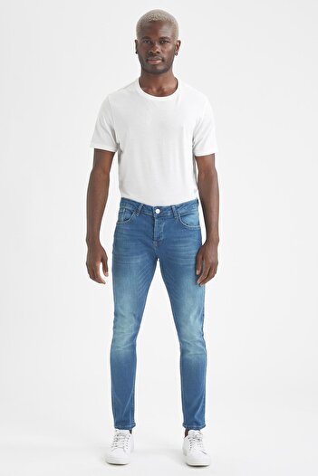 DeFacto Carlo Skinny Fit - Skinny Leg Jeans, Κανονική μέση
