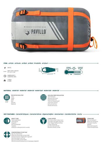 Binbirreyon Bestway Pavillo Hiberhide 5 Sleeping Bag with Mummy Type Bag 220cm 3-8 Degree Hc002