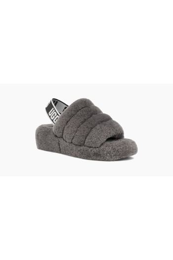 UGG Anthracite Women / Girls Home Slippers 1095119 W Fluff Yeah Slide Charcoal (Anthracite)
