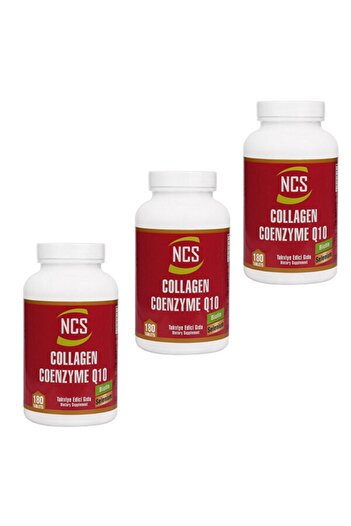 NCS HydrolyzedCollagen- Q10 Coenzyme, Biotin,ZincandSelenium180 Tabletsx3 Pieces