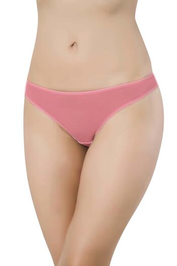 Royaleks 8 Pieces Eco Set Lycra Women's Slip Panties Green Fuchsia (With Earphones as a Gift)