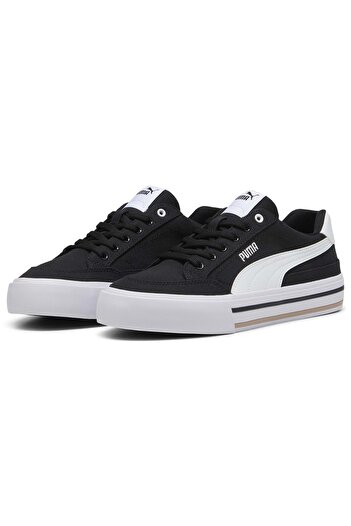 Puma Court Classic Vulc Fs 396353 Unisex Sports Shoes Black-White